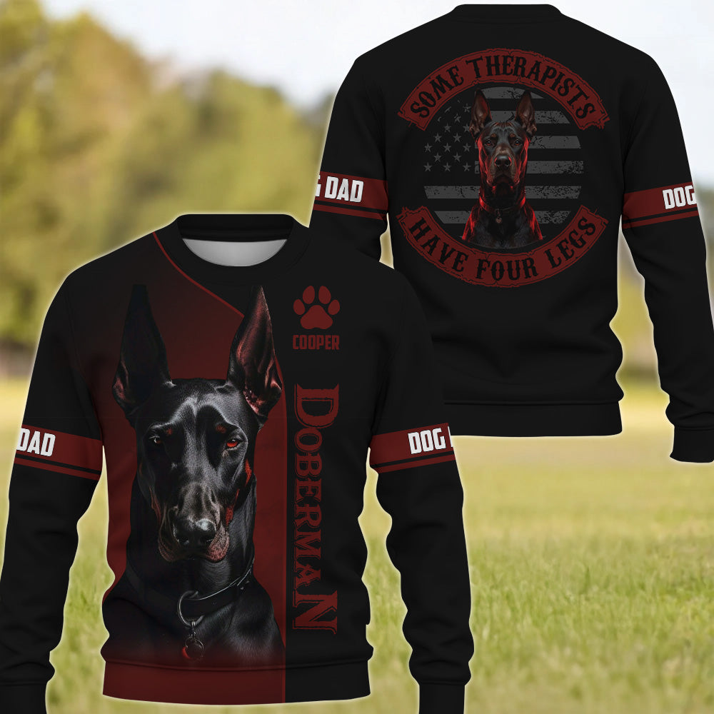 Some Therapists Have Four Legs, Personalized Shirt, Gift For Dog Lovers T1807