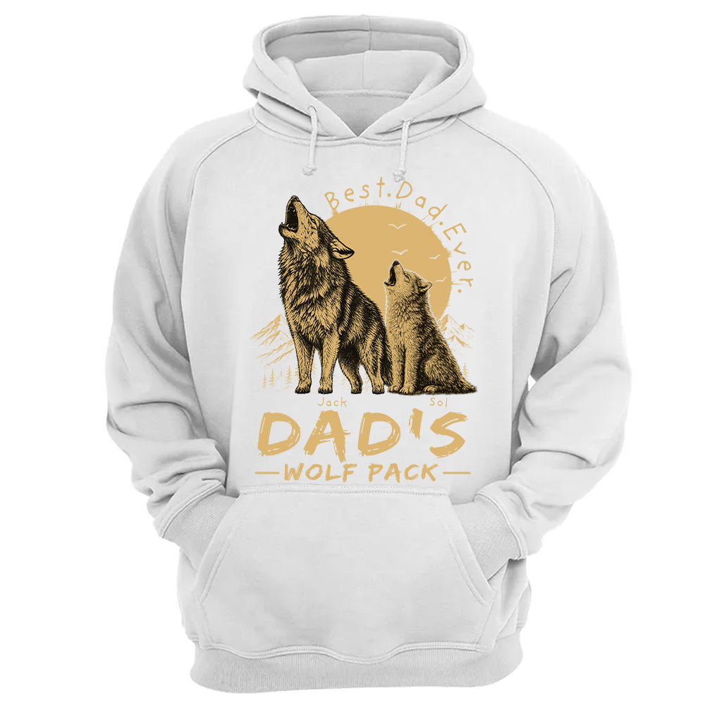 Dad's Wolf Pack Best Dad Ever Personalized Shirt Father's Day Gifts For Dad T1807 T24