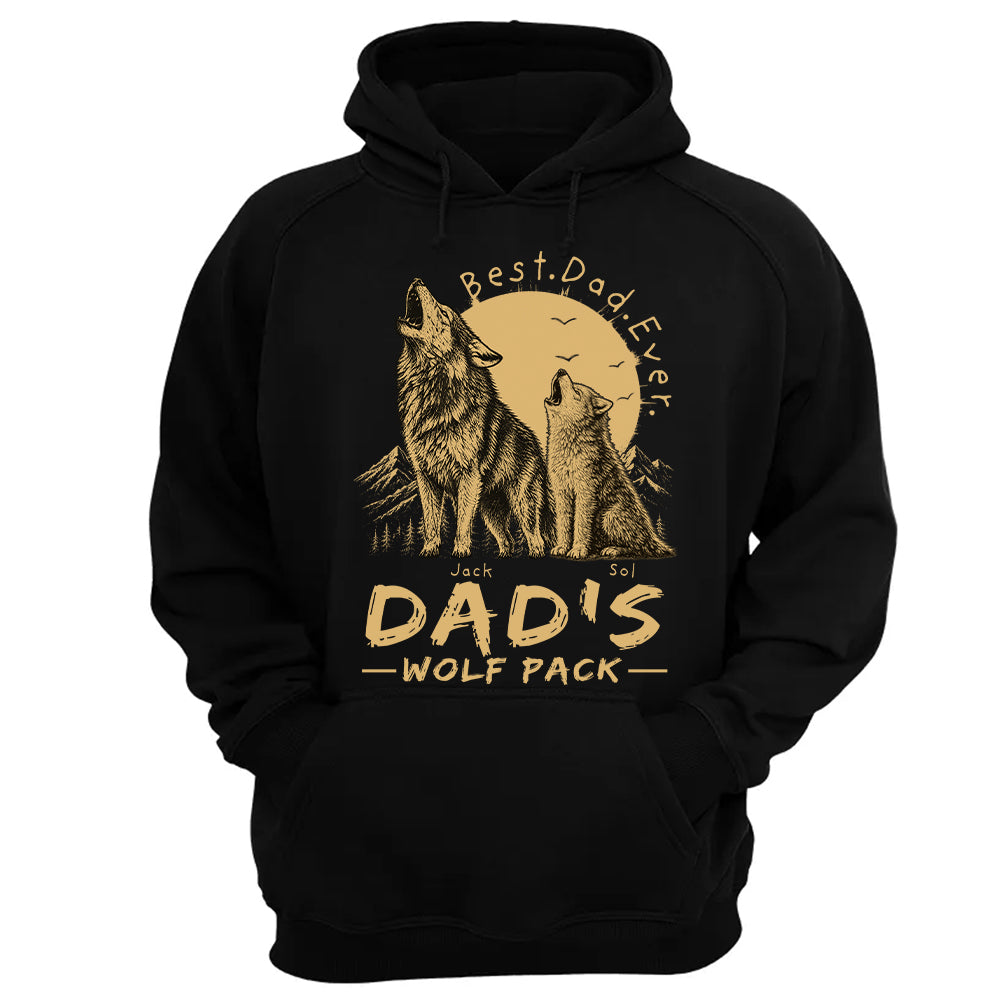 Dad's Wolf Pack Best Dad Ever Personalized Shirt Father's Day Gifts For Dad T1807 T24