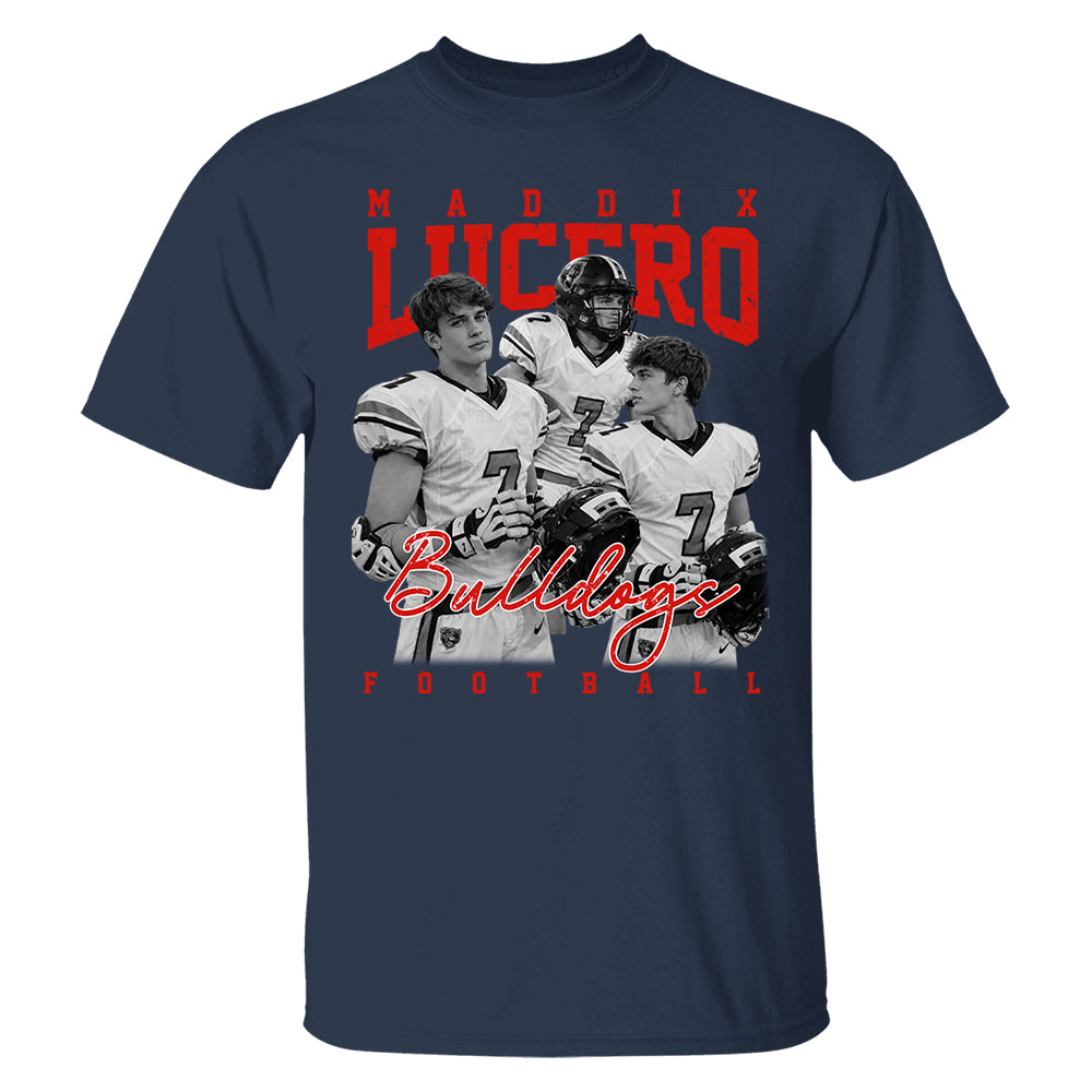 Personalized Washed Tee Retro Bootleg Shirt For Football Players NA04 T24