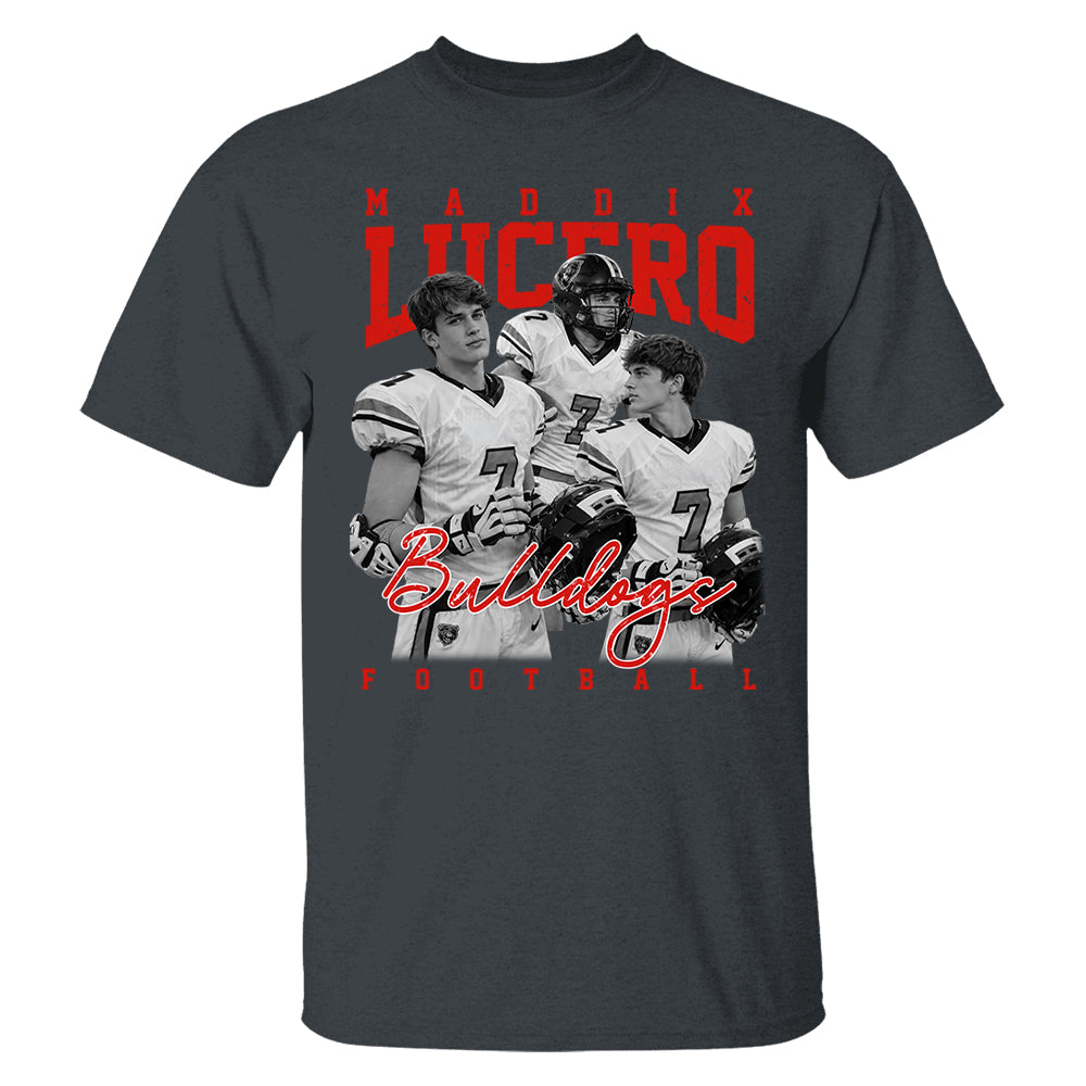 Personalized Washed Tee Retro Bootleg Shirt For Football Players NA04 T24