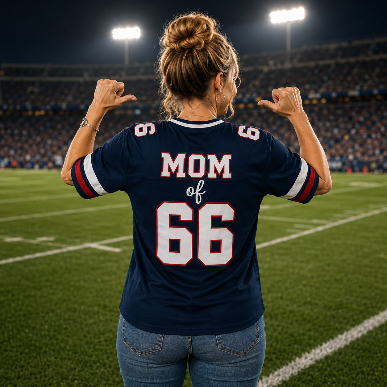I'll Always Be Your Biggest Fan -  Personalized All Over Print Football Jersey For Football Mom Grandma Sport Family T1807 T24