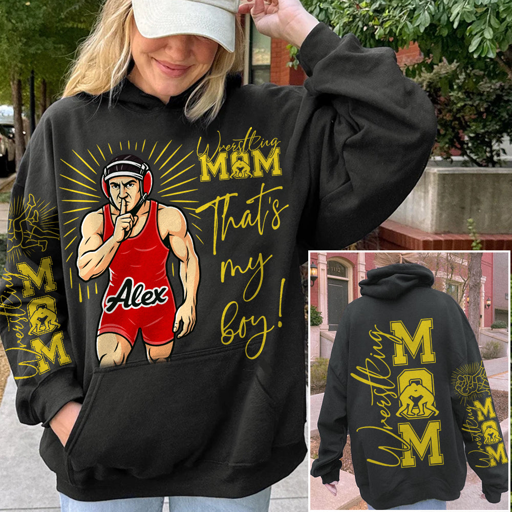 Personalized Wrestling Player Shirt For Sport Wrestling Mom Hv01