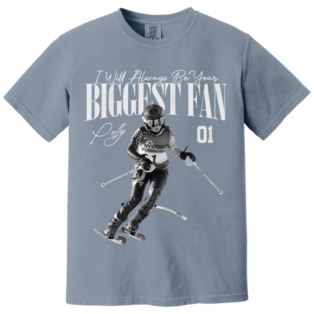 I'll Always Be Your Biggest Fan - Washed Tee Retro Bootleg Shirt For Skiing A2110 Tu24