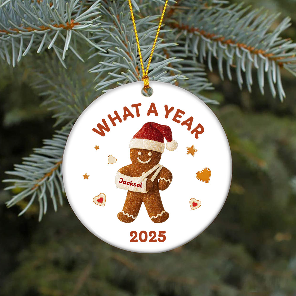 Personalized Gingerbread Christmas Ornament, Customized Cookie Ornament Gift for Christmas, Custom Gingerbread Ornament Kids Ornaments T18