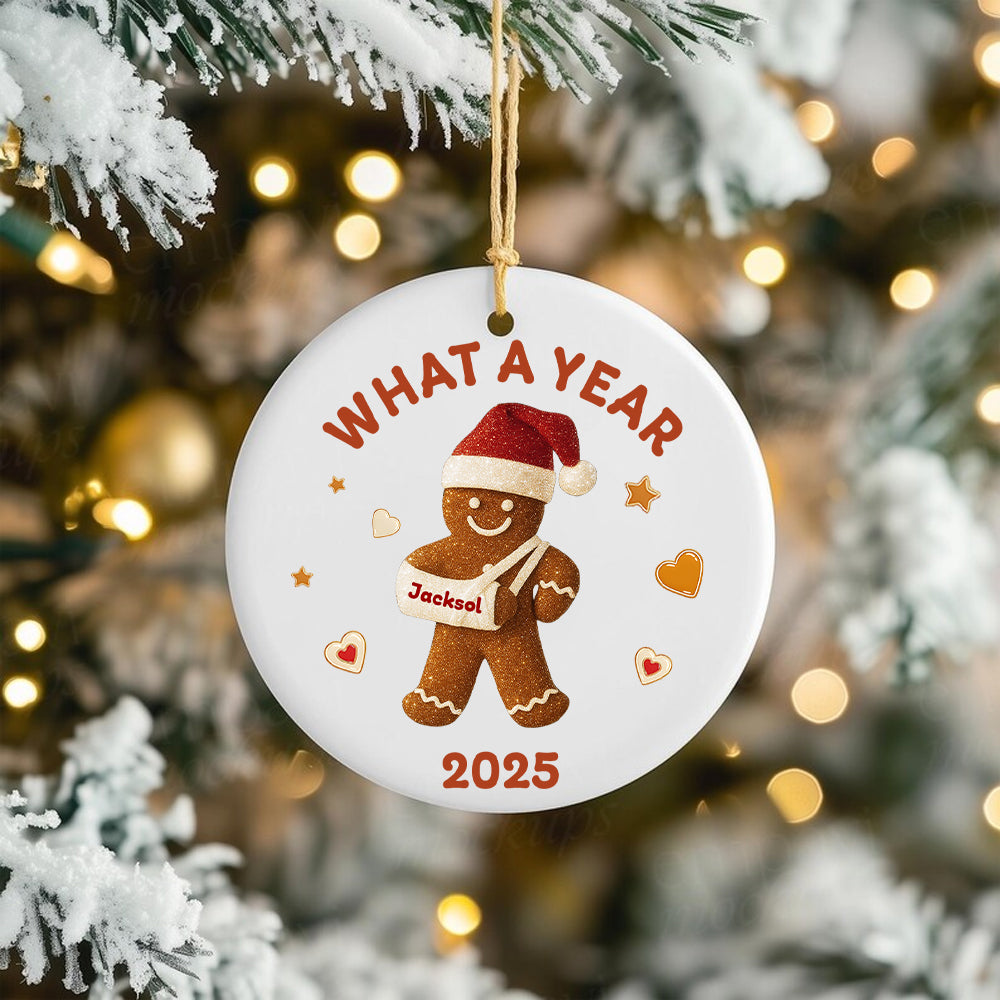 Personalized Gingerbread Christmas Ornament, Customized Cookie Ornament Gift for Christmas, Custom Gingerbread Ornament Kids Ornaments T18