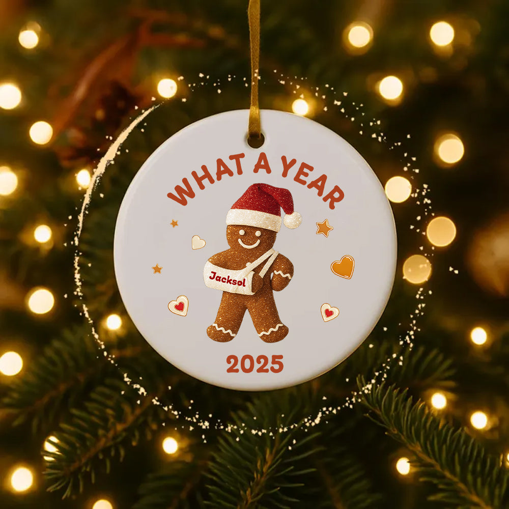 Personalized Gingerbread Christmas Ornament, Customized Cookie Ornament Gift for Christmas, Custom Gingerbread Ornament Kids Ornaments T18