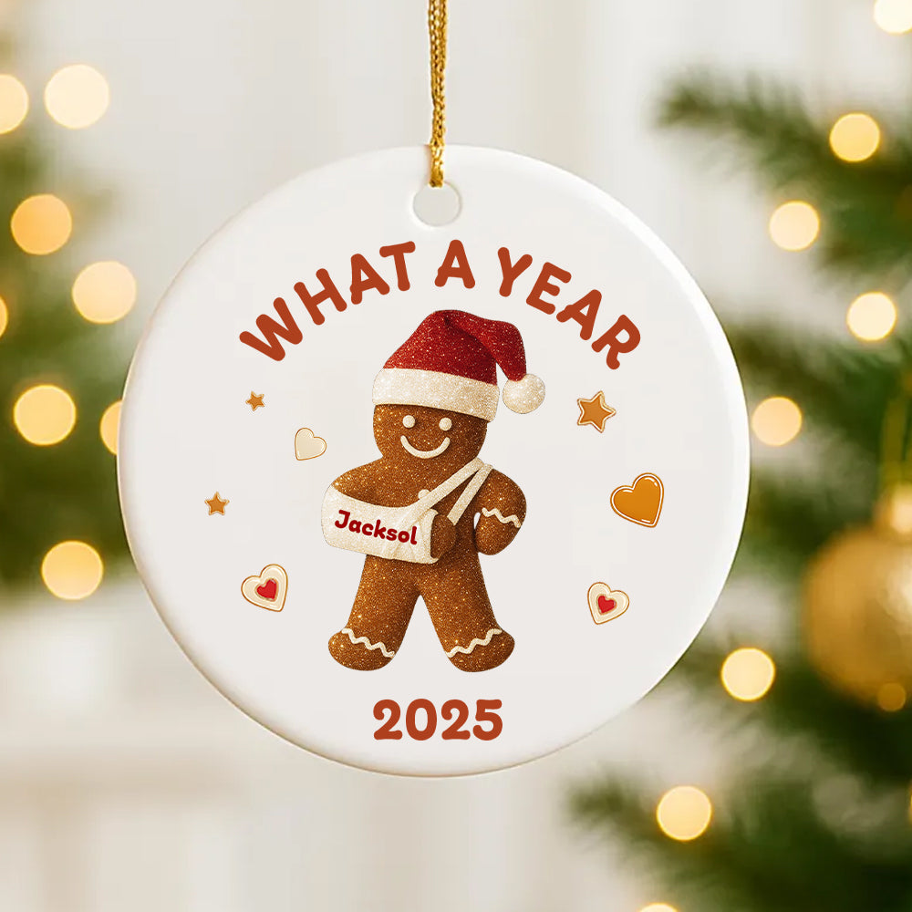 Personalized Gingerbread Christmas Ornament, Customized Cookie Ornament Gift for Christmas, Custom Gingerbread Ornament Kids Ornaments T18