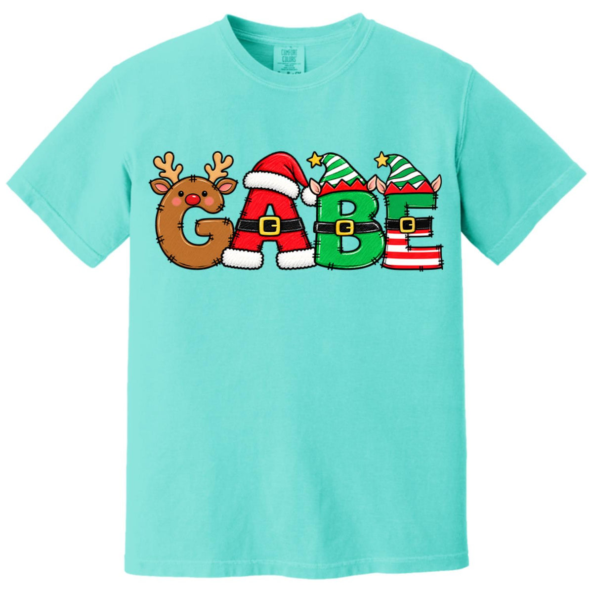 Christmas Name Shirt Monogram Matching Family Tee Christmas 2026 T-Shirt Holiday Custom Family Christmas T-Shirt Xmas Tee With Name Hv01