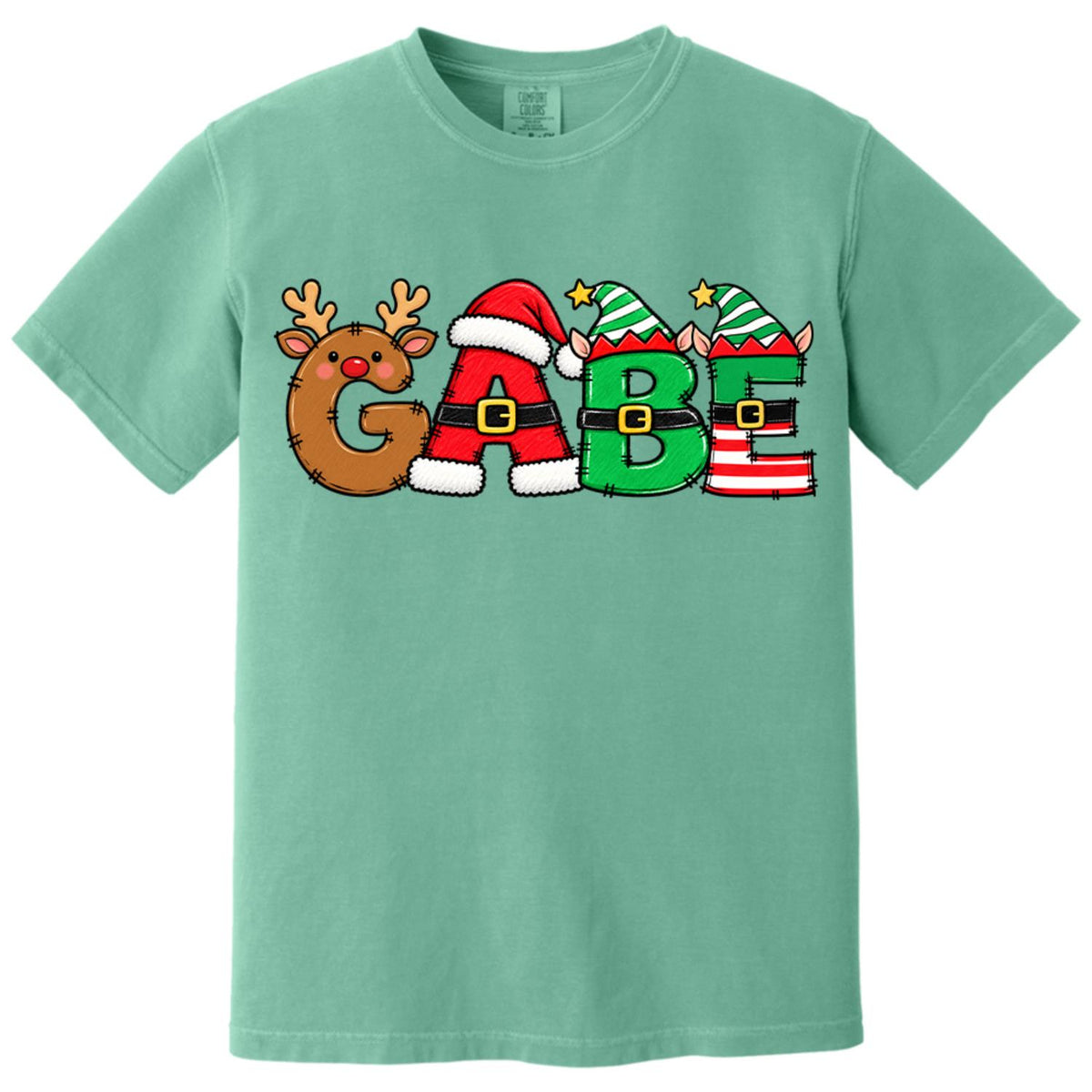 Christmas Name Shirt Monogram Matching Family Tee Christmas 2026 T-Shirt Holiday Custom Family Christmas T-Shirt Xmas Tee With Name Hv01