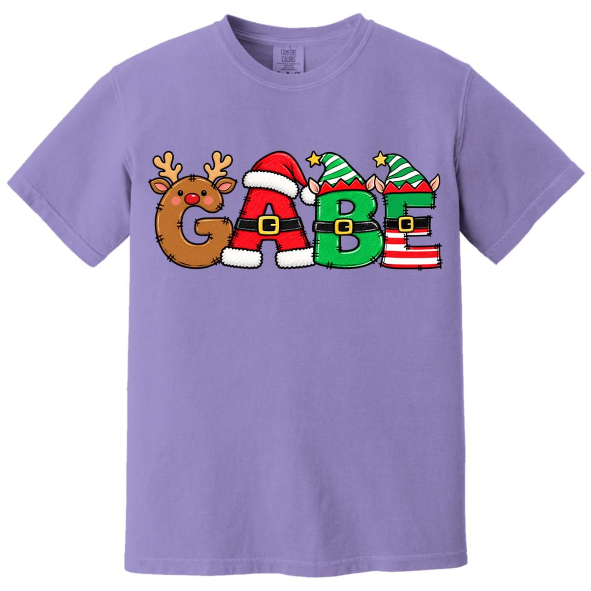 Christmas Name Shirt Monogram Matching Family Tee Christmas 2026 T-Shirt Holiday Custom Family Christmas T-Shirt Xmas Tee With Name Hv01