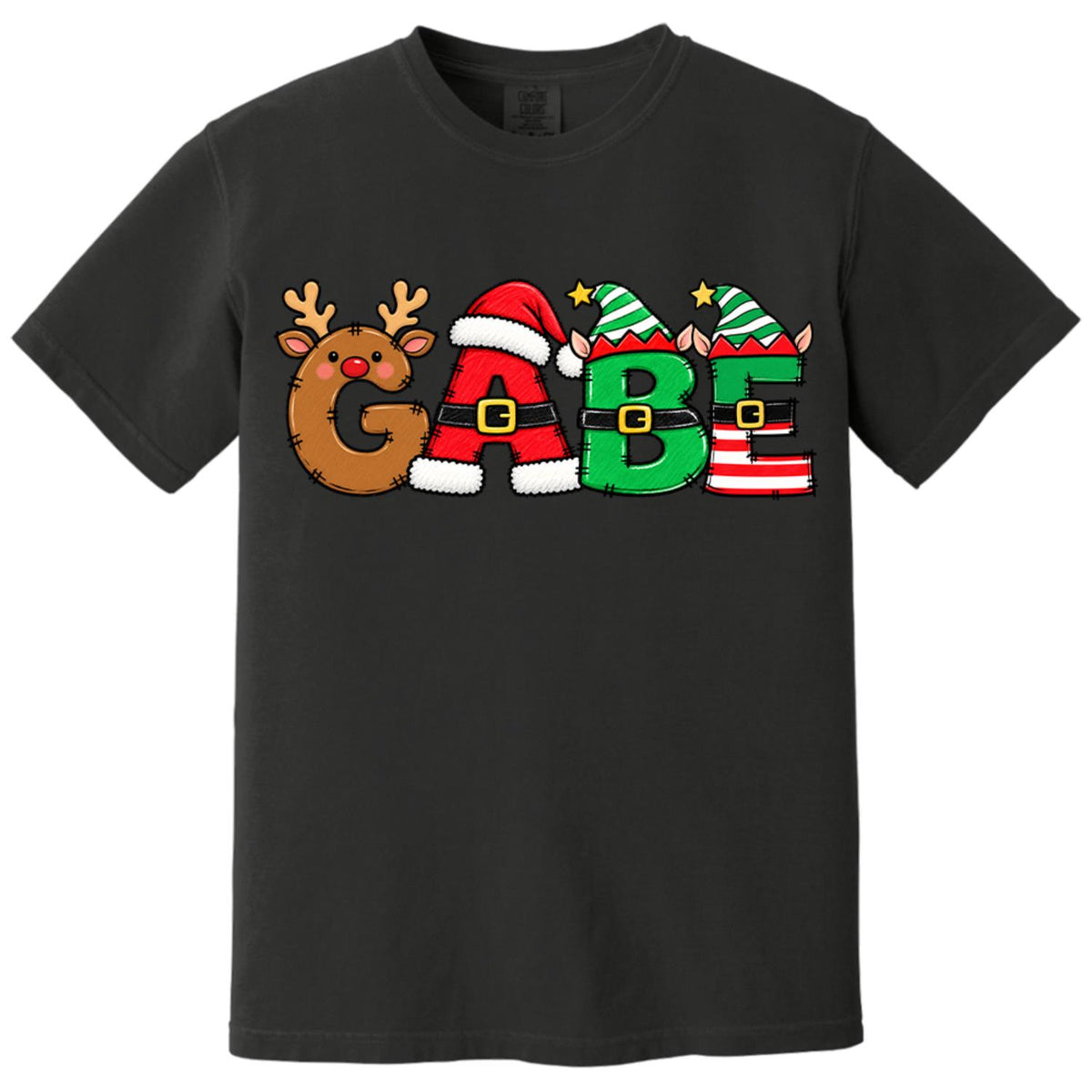 Christmas Name Shirt Monogram Matching Family Tee Christmas 2026 T-Shirt Holiday Custom Family Christmas T-Shirt Xmas Tee With Name Hv01