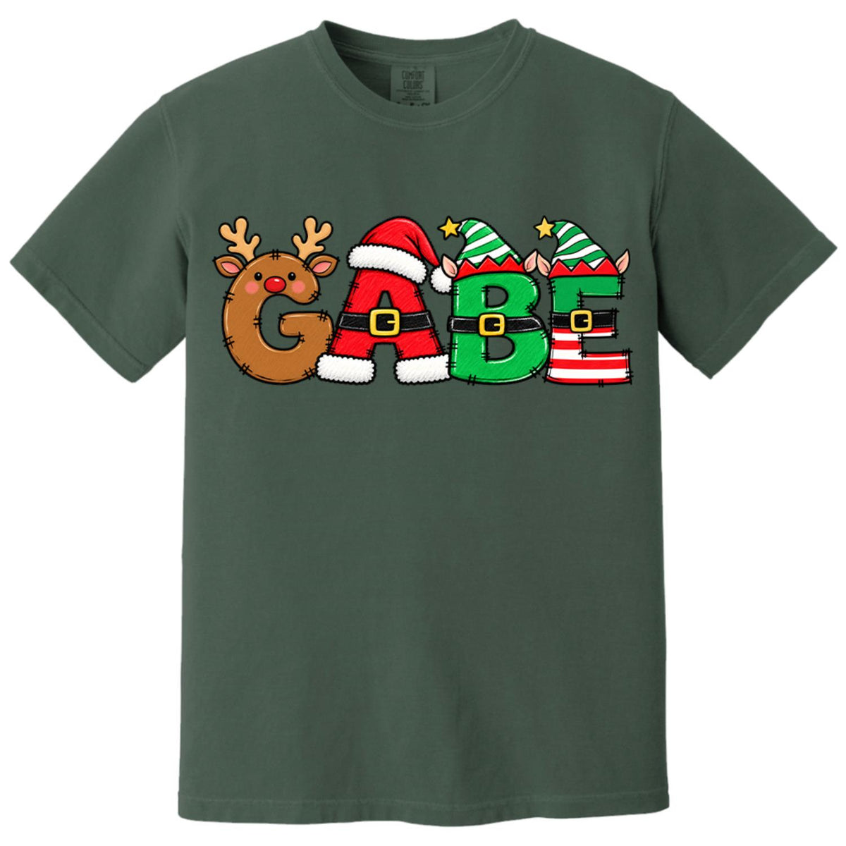Christmas Name Shirt Monogram Matching Family Tee Christmas 2026 T-Shirt Holiday Custom Family Christmas T-Shirt Xmas Tee With Name Hv01