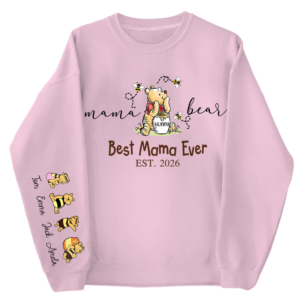 Mama Bear Best Mama Ever,  Personalized Sweatshirt Mama Bear, Grandma Bear, Gifts For Mom, Gift For Grandma, Gifts For Mother's Day MI209