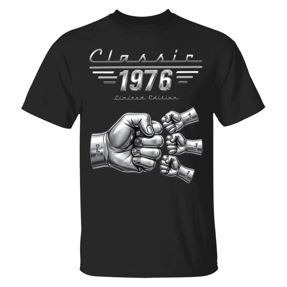 Classic Car Style Dad Shirt - Personalized Gifts For Dad Pt99