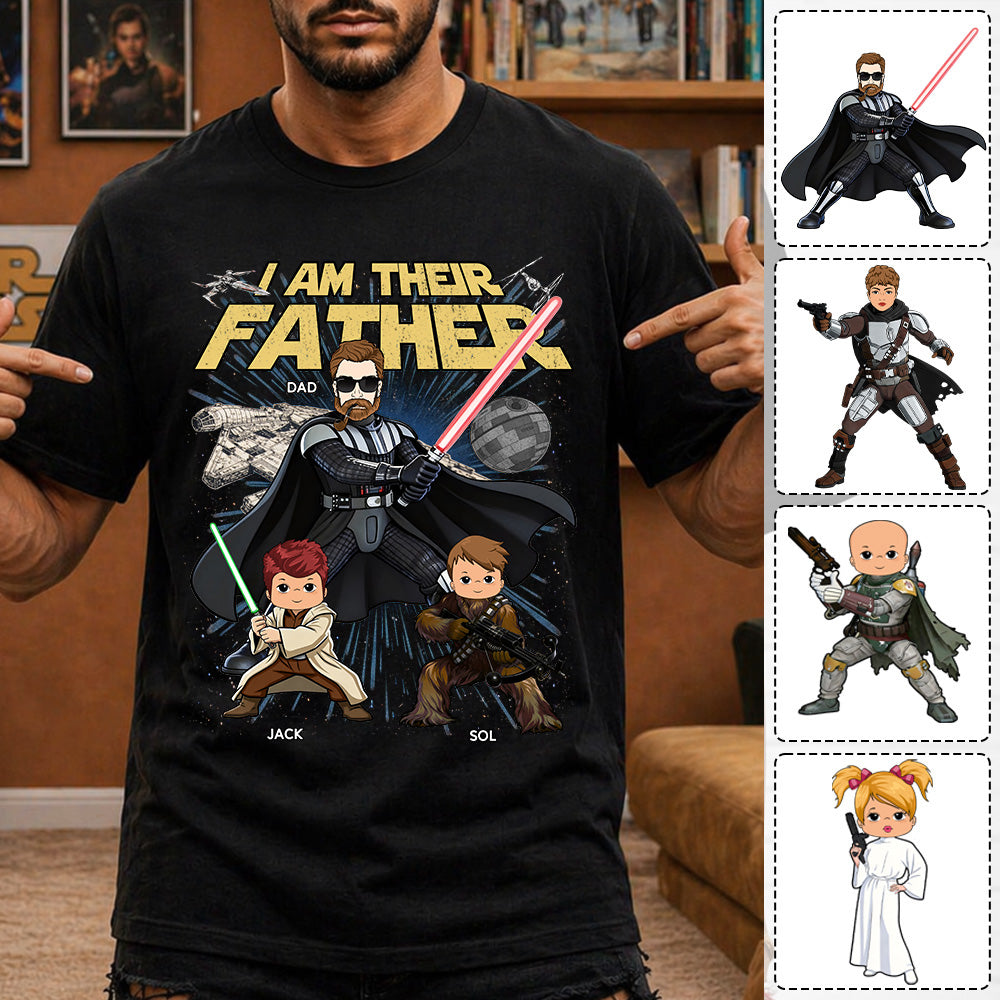 I Am Their Father  Personalized Vintage Style Shirt For Dad Father’s Day Gift T1807 T24