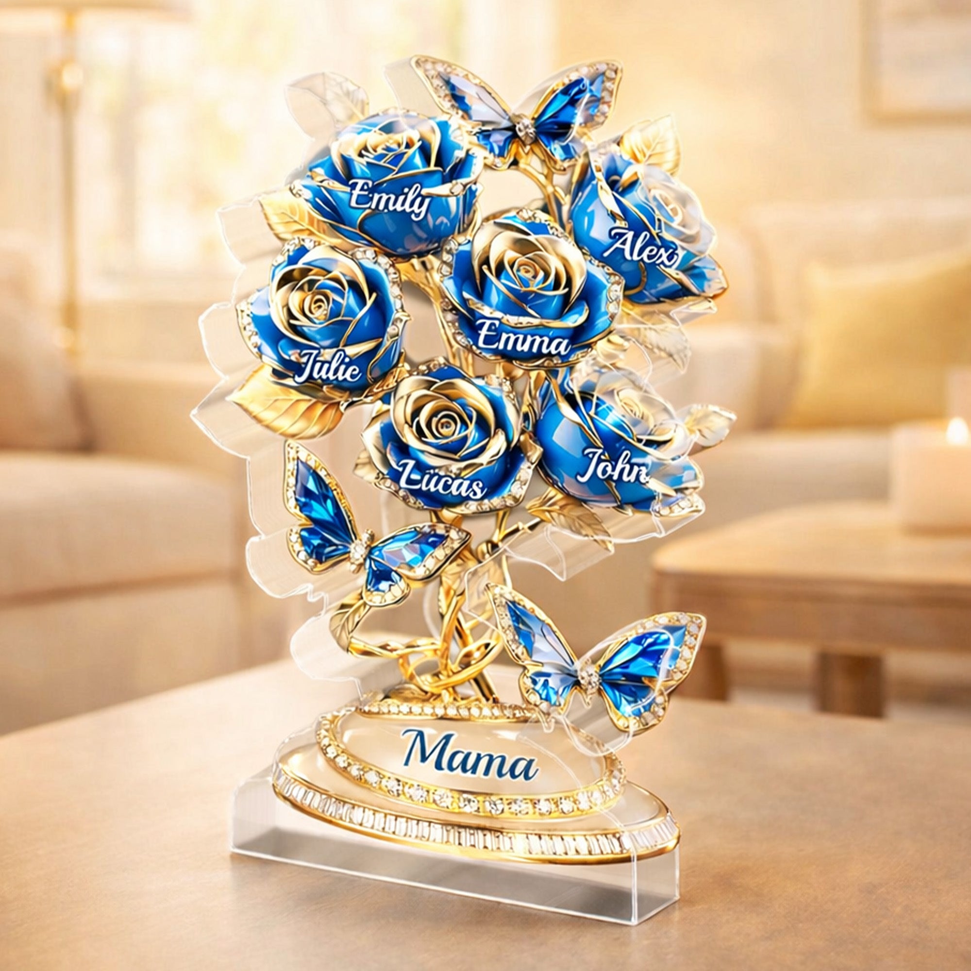 Love Rooted In Motherhood - Personalized Acrylic Plaque For Mom, Grandma