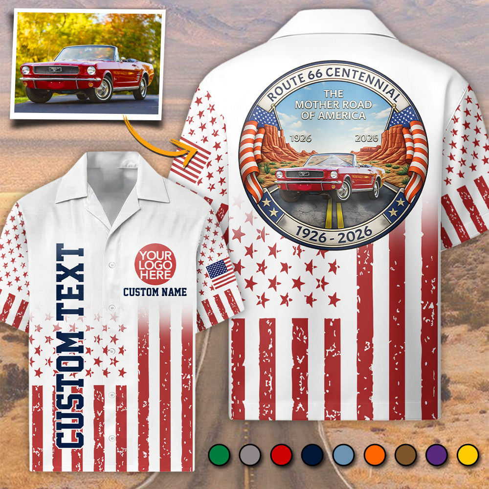 Custom Photo Centennial Century Celebration Hawaiian Shirt - Gift for Car Lovers A2110 T24
