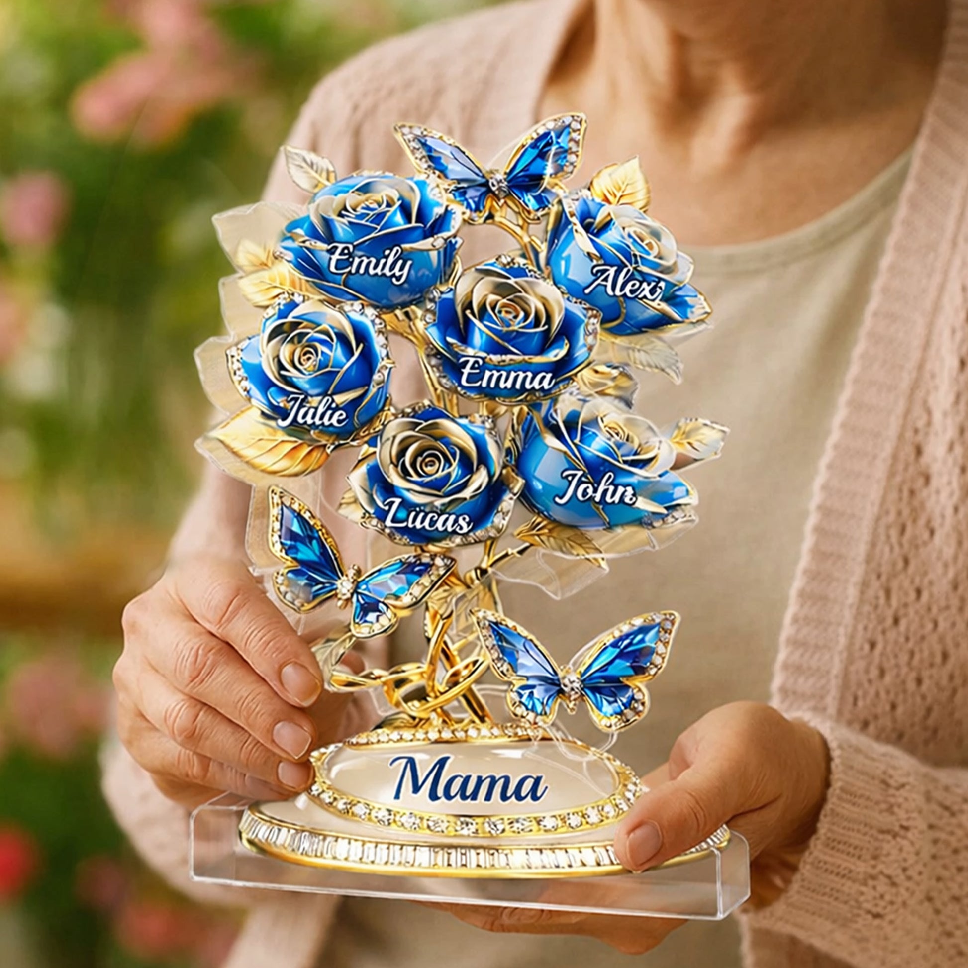 Love Rooted In Motherhood - Personalized Acrylic Plaque For Mom, Grandma