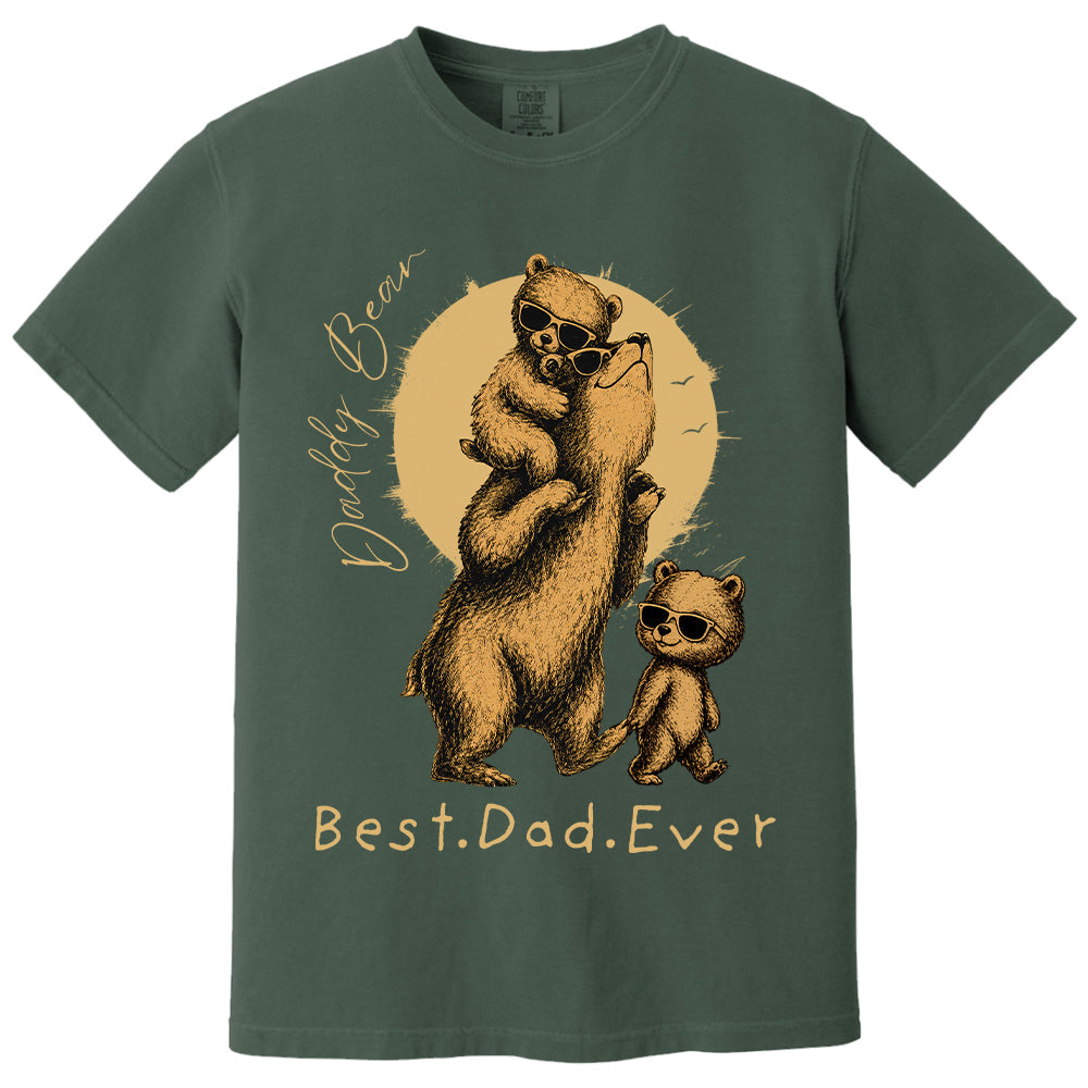 Daddy Bear Best Dad Ever Personalized Shirt Father's Day Gifts for Dad Funny Papa Shirt Vr2 T1807 T24