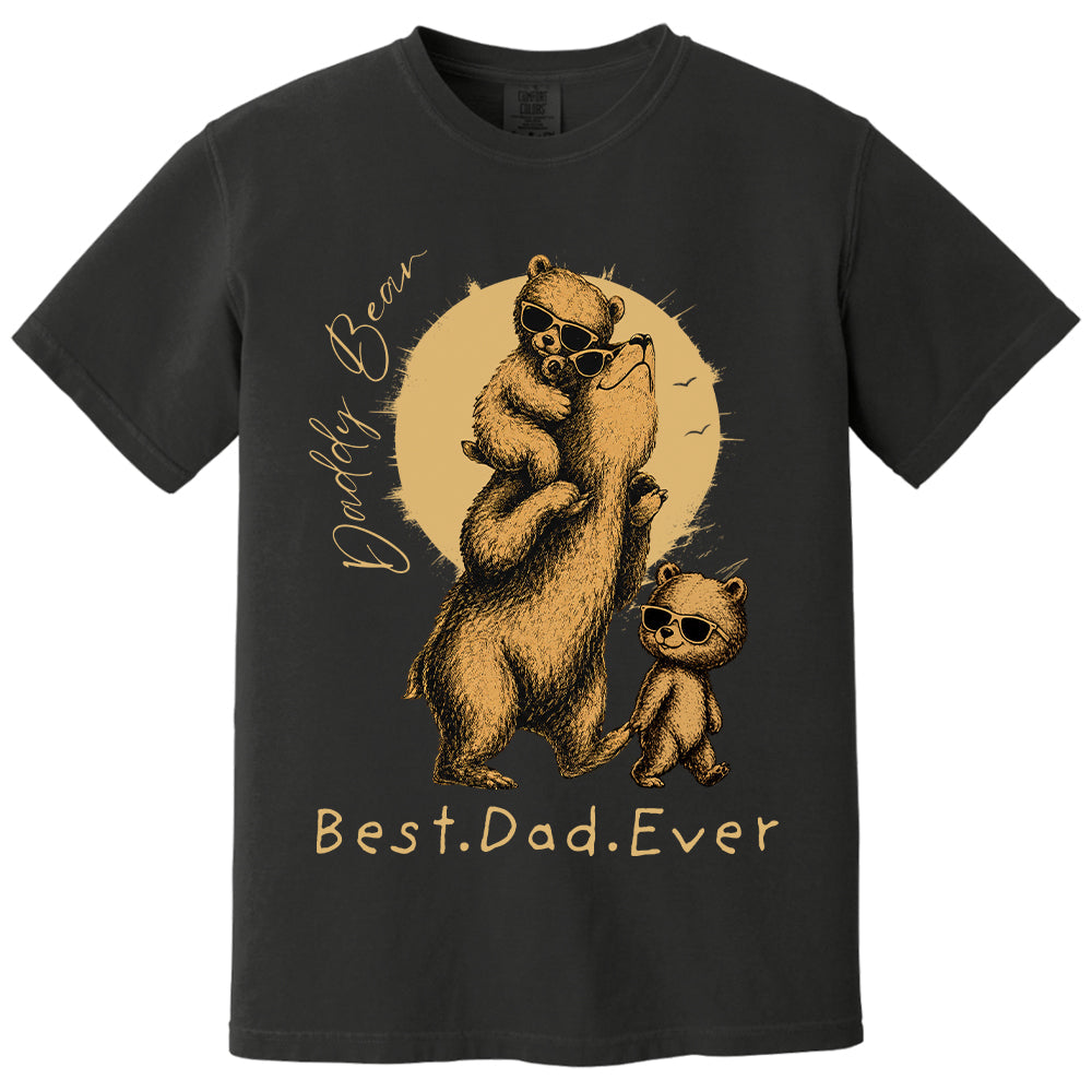 Daddy Bear Best Dad Ever Personalized Shirt Father's Day Gifts for Dad Funny Papa Shirt Vr2 T1807 T24