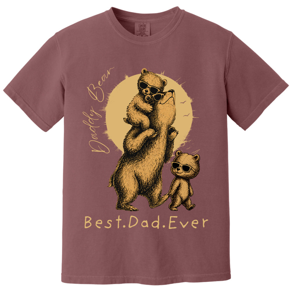 Daddy Bear Best Dad Ever Personalized Shirt Father's Day Gifts for Dad Funny Papa Shirt Vr2 T1807 T24