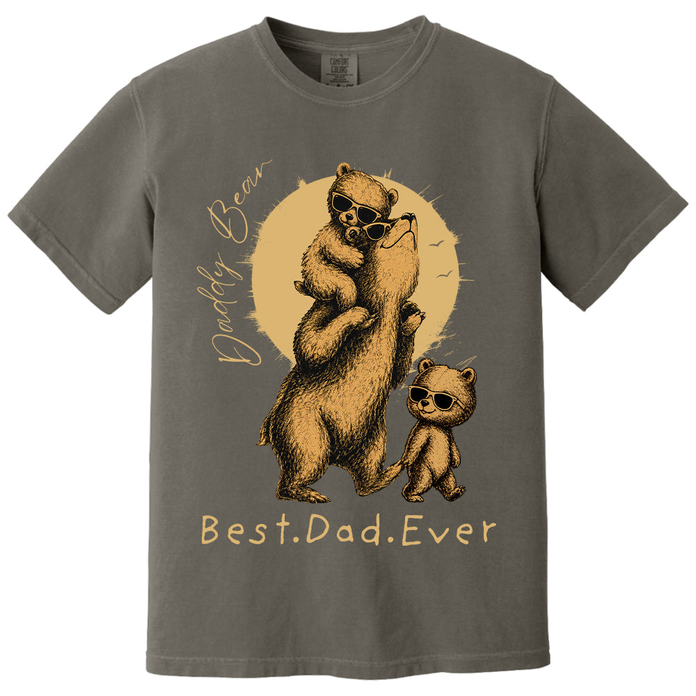 Daddy Bear Best Dad Ever Personalized Shirt Father's Day Gifts for Dad Funny Papa Shirt Vr2 T1807 T24