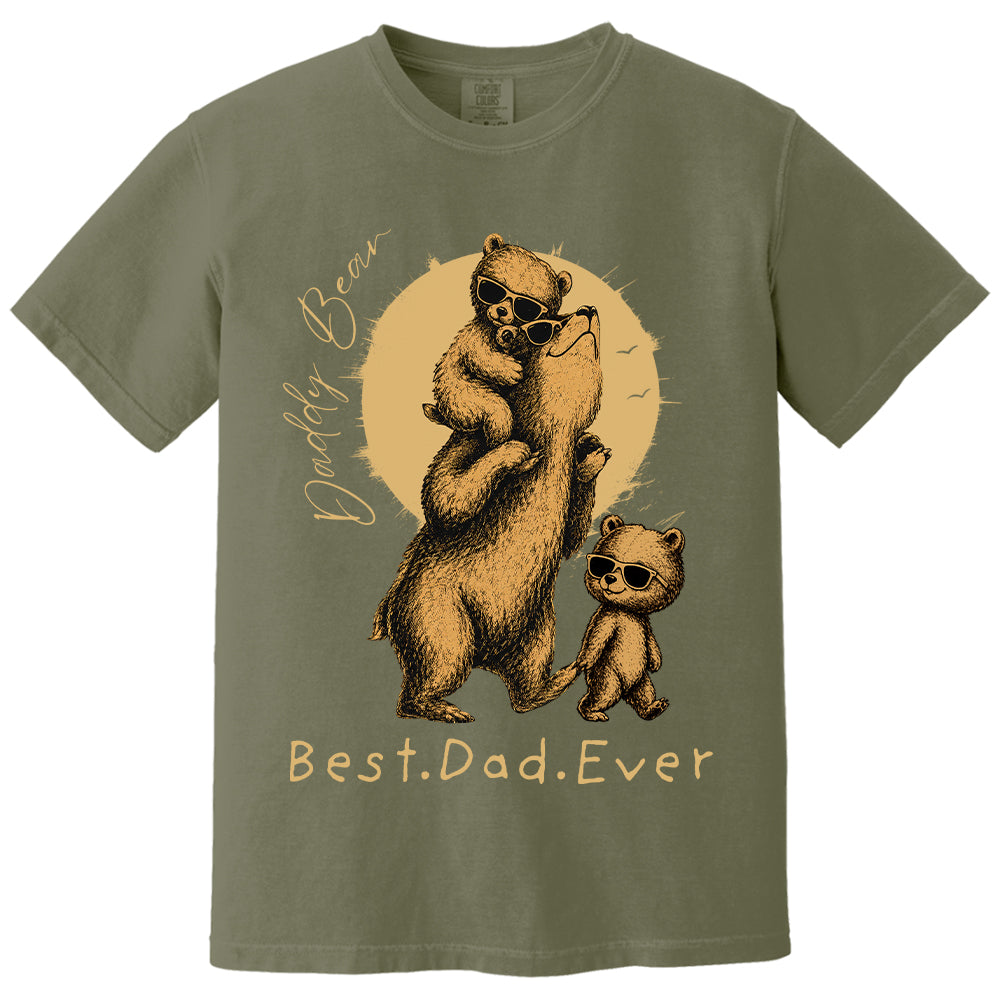 Daddy Bear Best Dad Ever Personalized Shirt Father's Day Gifts for Dad Funny Papa Shirt Vr2 T1807 T24