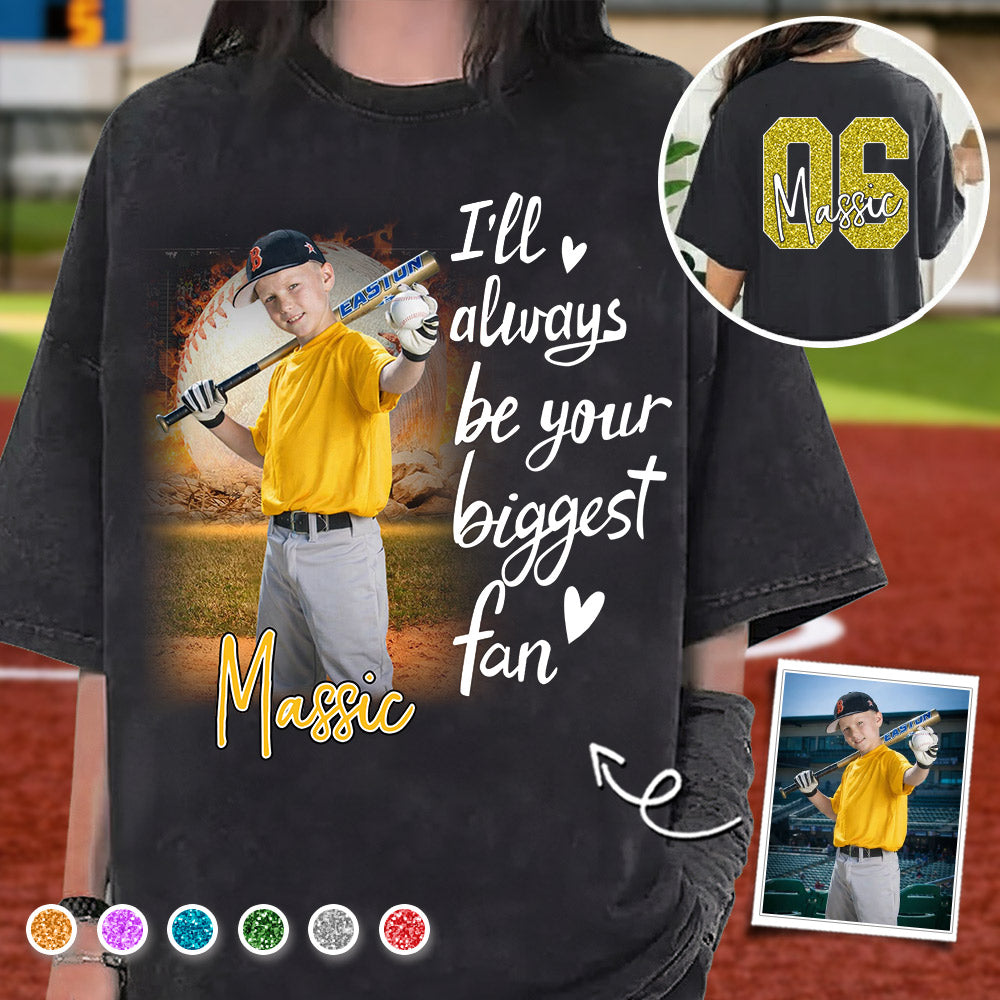 I'll Be Your Biggest Fan Personalize Baseball Shirt For Baseball Mom Grandma Sport Family T1807 Li29