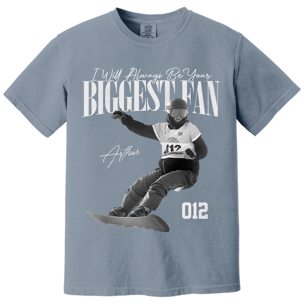 I'll Always Be Your Biggest Fan - Washed Tee Retro Bootleg Shirt For Snowboarding A2110 T24