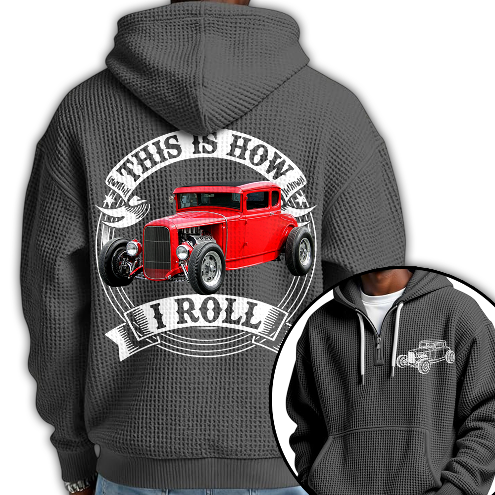 I'm Not Old I'm Classic Hot Rod - Ford Model A Graphic Personalized Car's Photo Quarter Zip Hoodie Hv01