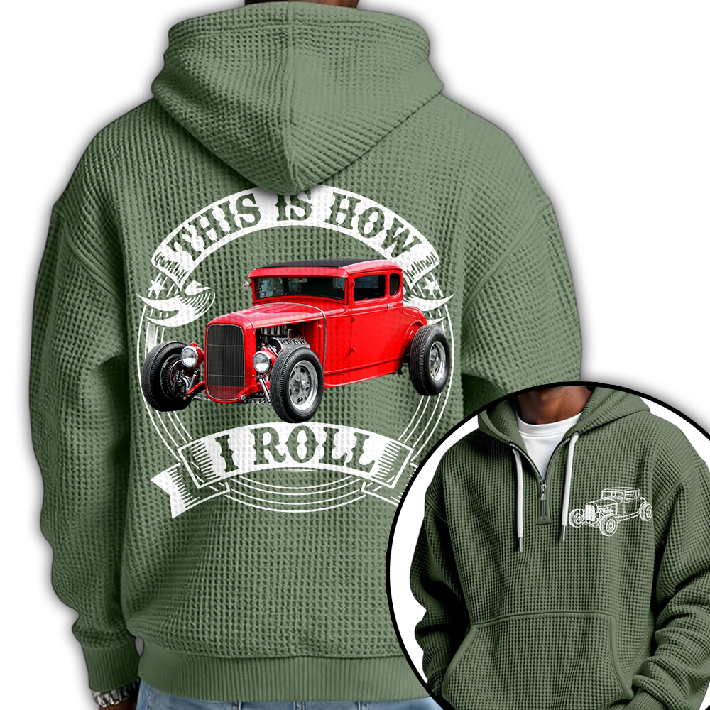 I'm Not Old I'm Classic Hot Rod - Ford Model A Graphic Personalized Car's Photo Quarter Zip Hoodie Hv01
