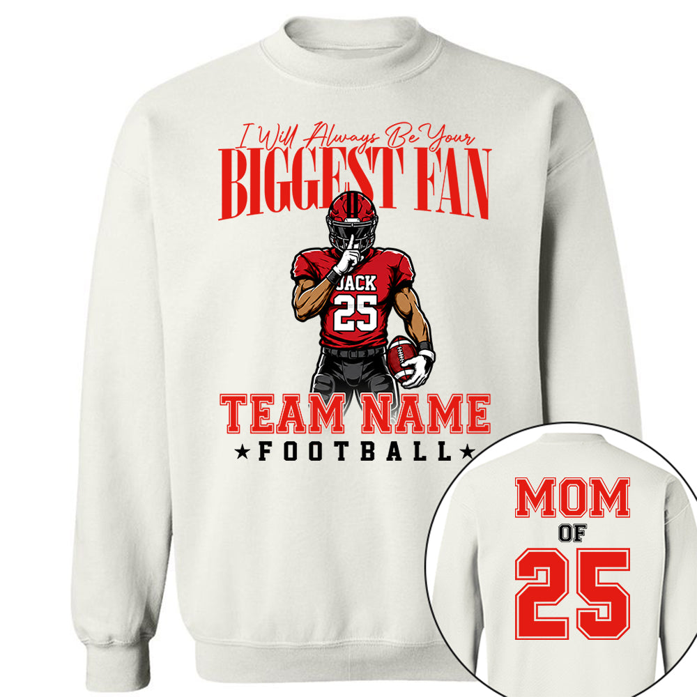 My Heart Is On That Filed Custom Football Mom Shirt L0411 VH01