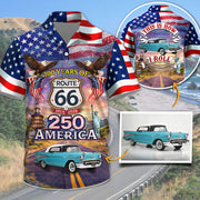 Celebrate 100 Years of Road Route 66 and America 250th Anniversary - This Is How I Roll - Personalized Classic Car Photo Hawaiian Shirt A2110 T24