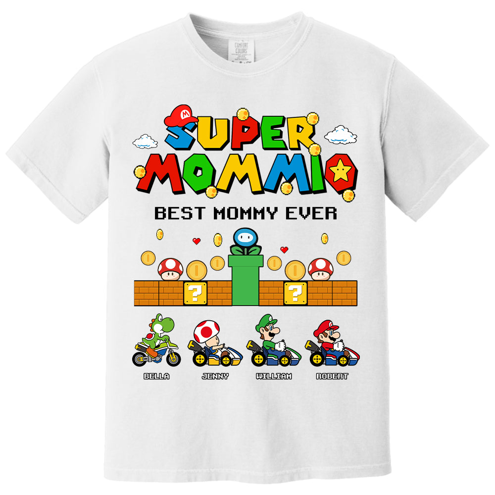 Customized Super Mummio Retro Gaming, Mario Character Shirt, Mother's Day Gift L0411 Li29