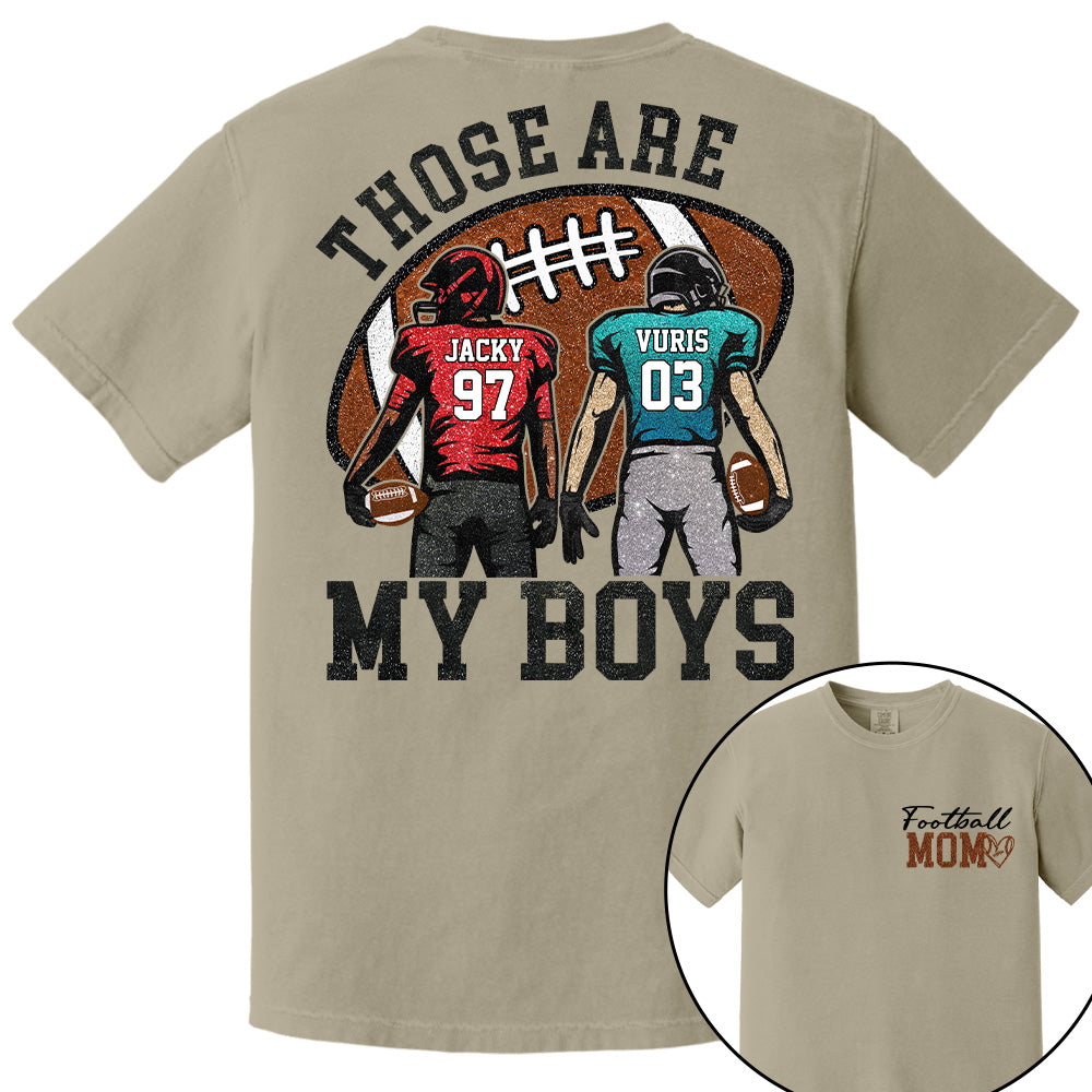 Personalized Football Mom Football Grandma Shirt Those Are My Kids Shirt Gift For Sport Family T1807 T24