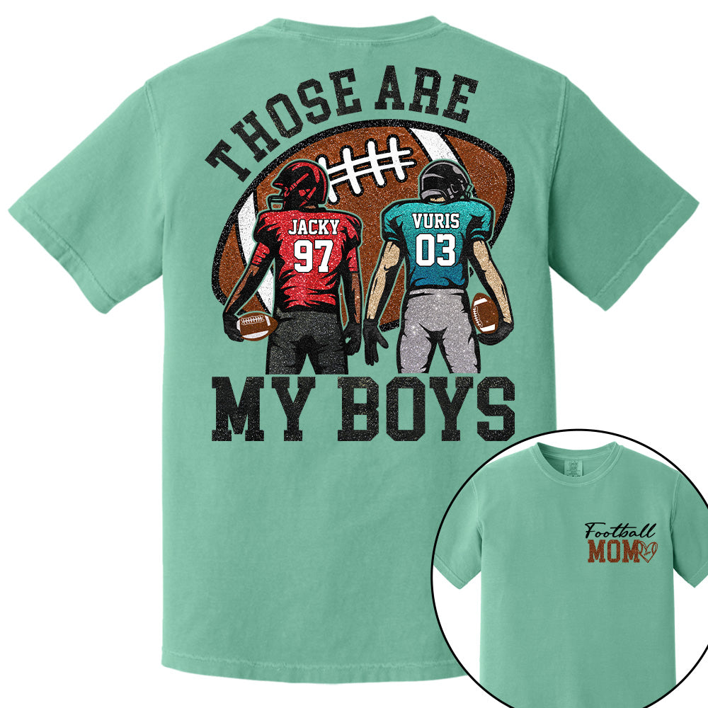 Personalized Football Mom Football Grandma Shirt Those Are My Kids Shirt Gift For Sport Family T1807 T24