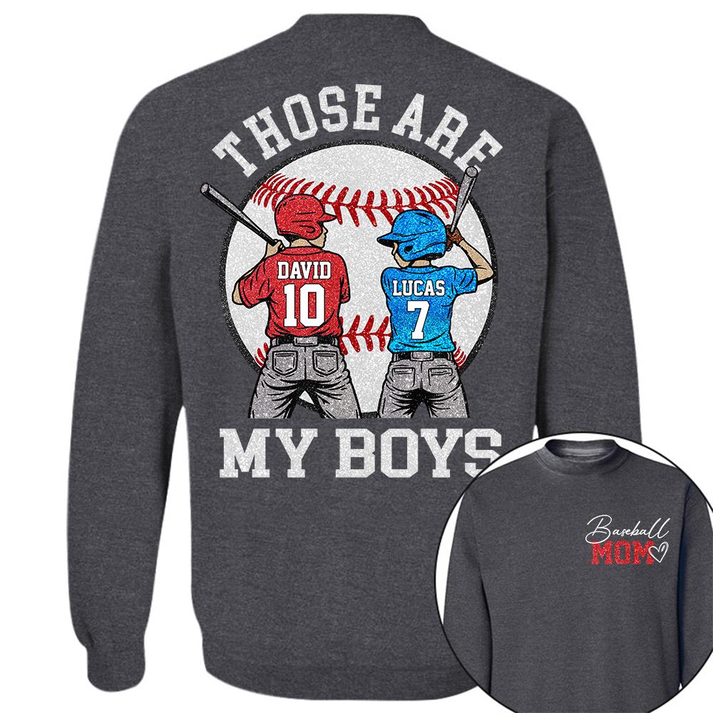 Personalized Baseball Mom Softball Ballpark Mom Shirt Those Are My Kids Shirt Gift For Sport Family T1807 Hv01