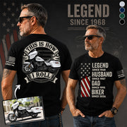 Legend, Husband, Dad And Biker -Custom Vehicle Photo Shirt - Gift for Father's Day, Biker Vrs2 A2110 Pt99
