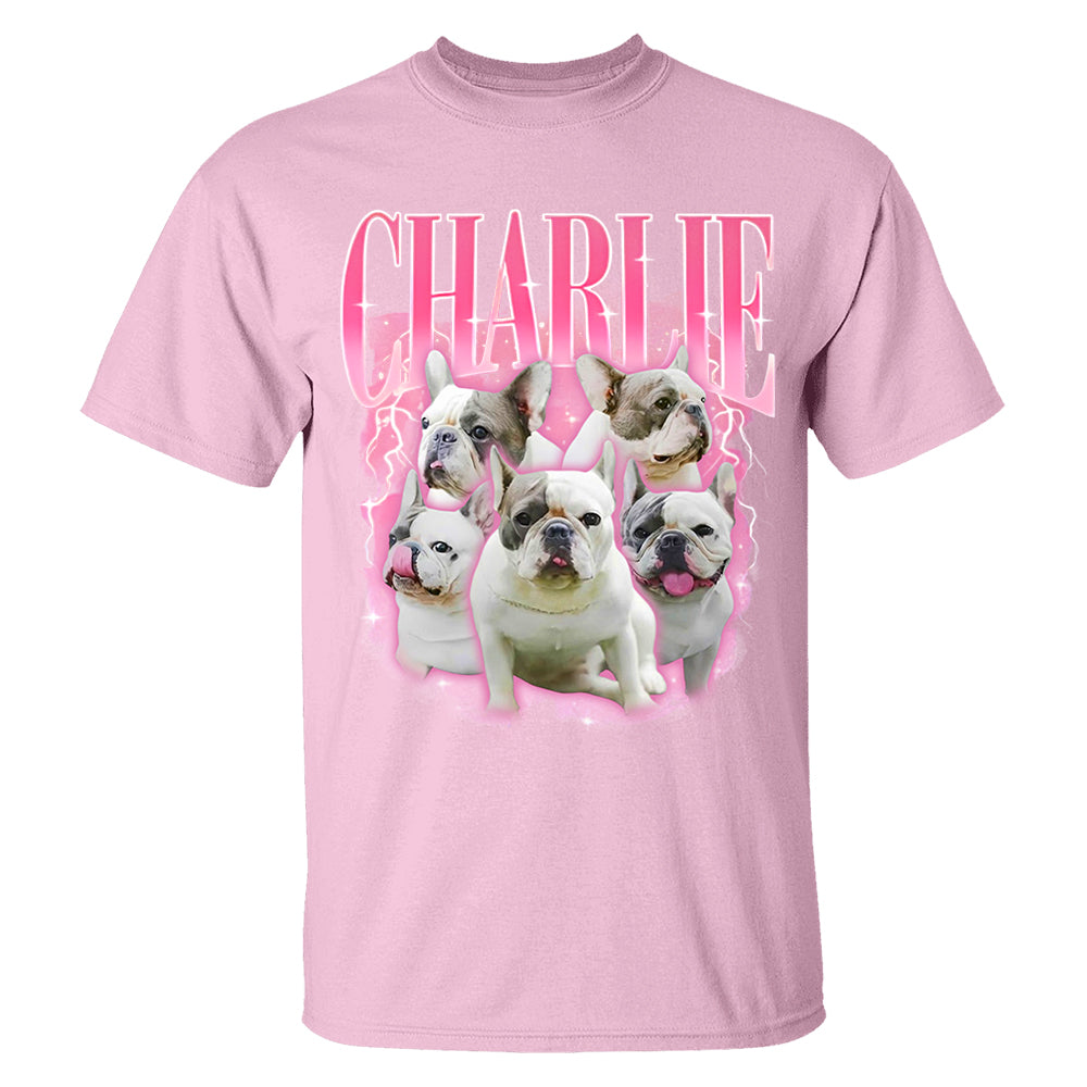 Comfort Colors Custom Retro Dog Shirt, Personalized Pet Tee, Custom Photo Gifts 90s Graphic, Bootleg Rap Dog Shirt, Custom Design Tshirt