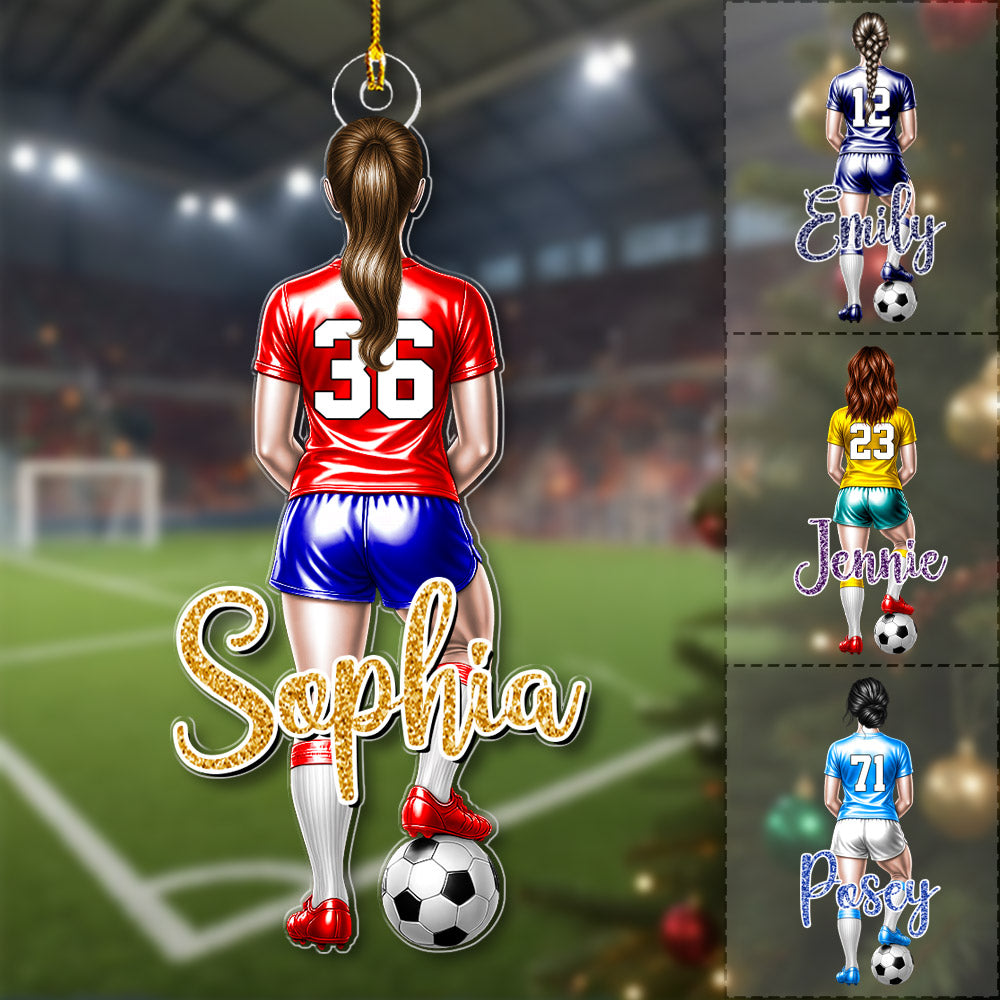 Personalized Soccer Player Ornament Gift For Soccer Player Soccer Lovers A2110
