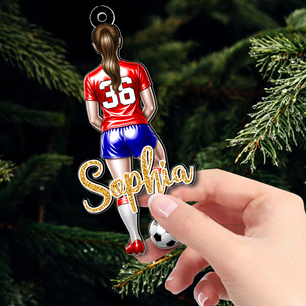 Personalized Soccer Player Ornament Gift For Soccer Player Soccer Lovers A2110