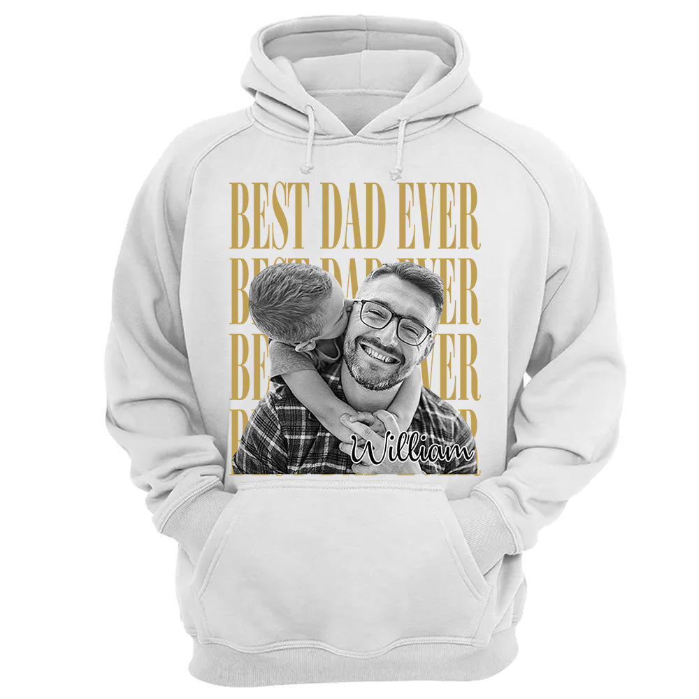 Best Dad Ever Vintage Photo Personalized Shirt For Dad, Grandpa VH01