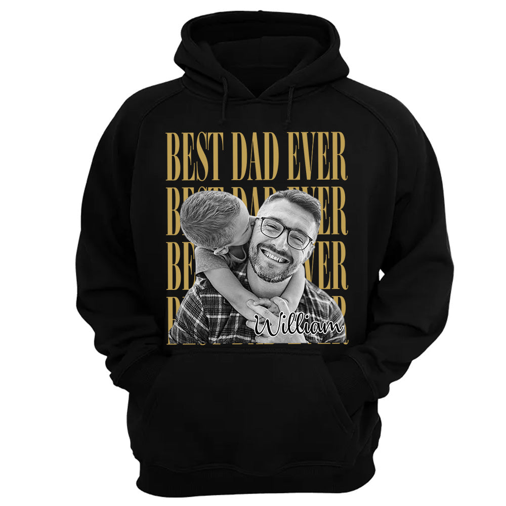 Best Dad Ever Vintage Photo Personalized Shirt For Dad, Grandpa VH01