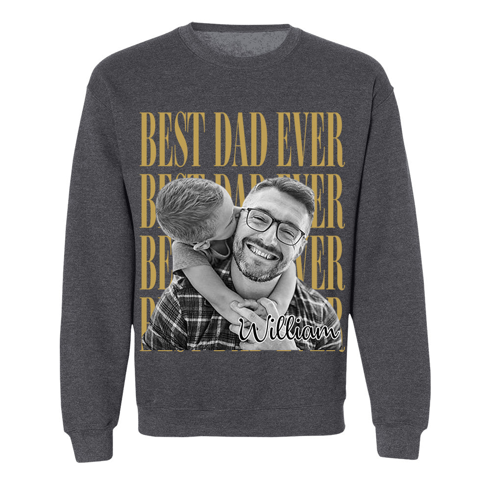 Best Dad Ever Vintage Photo Personalized Shirt For Dad, Grandpa VH01