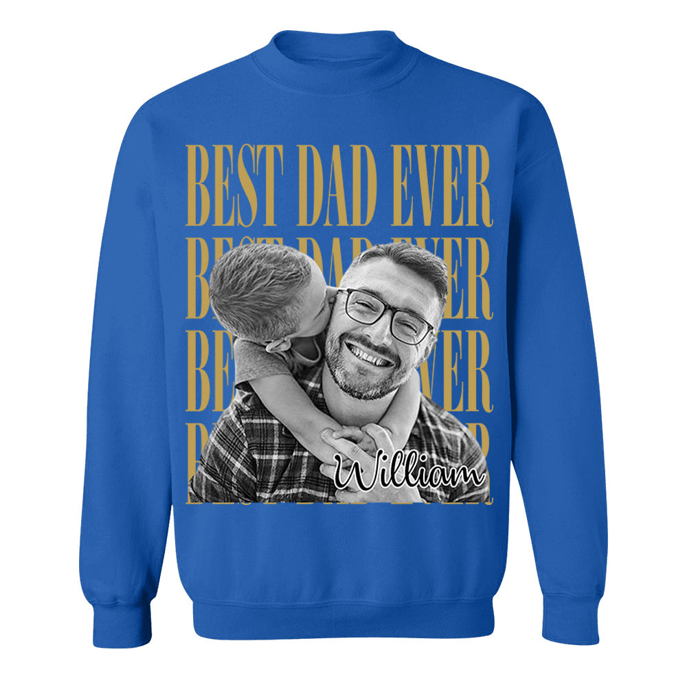 Best Dad Ever Vintage Photo Personalized Shirt For Dad, Grandpa VH01