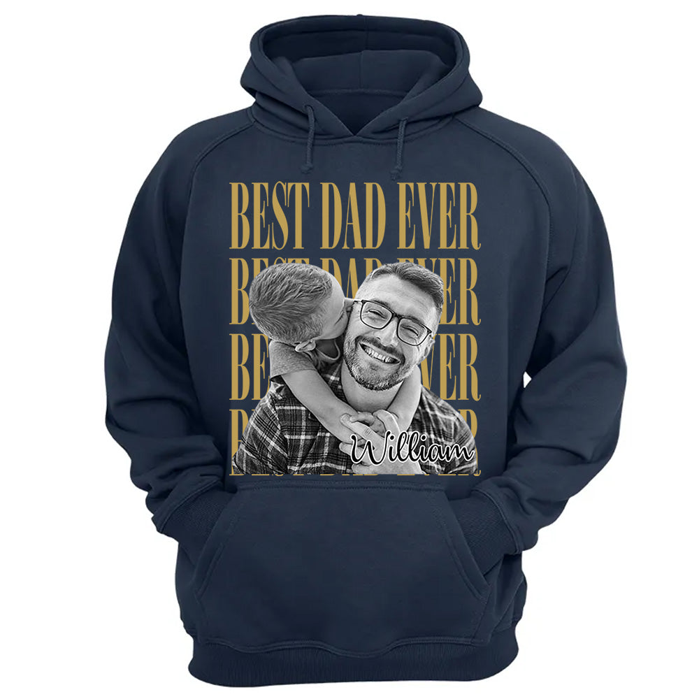 Best Dad Ever Vintage Photo Personalized Shirt For Dad, Grandpa VH01