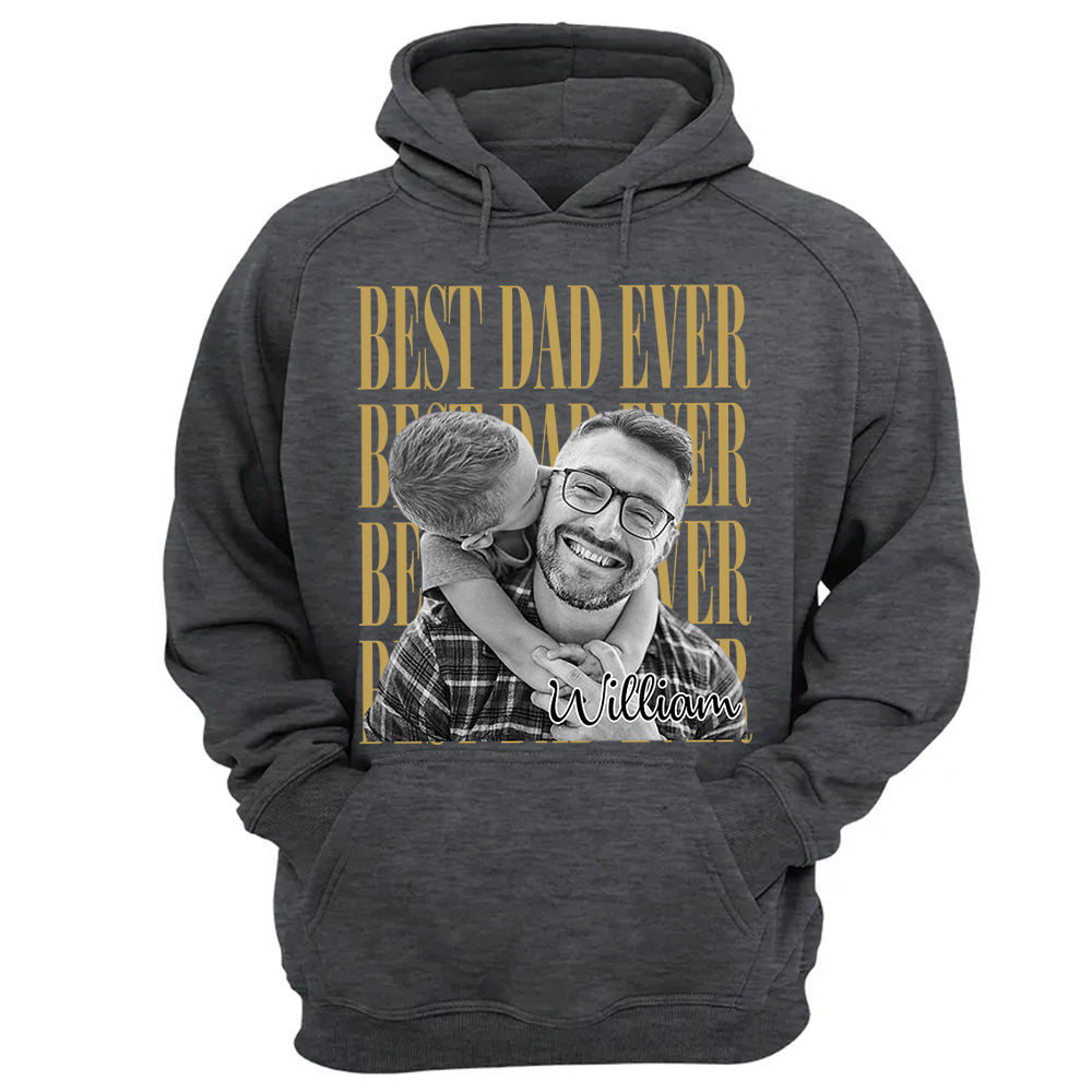 Best Dad Ever Vintage Photo Personalized Shirt For Dad, Grandpa VH01
