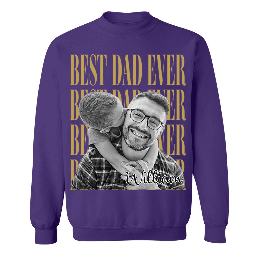 Best Dad Ever Vintage Photo Personalized Shirt For Dad, Grandpa VH01