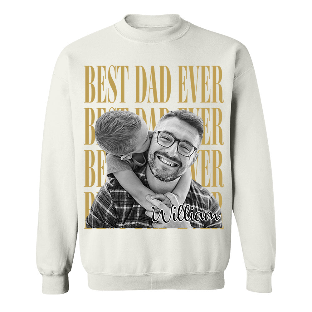 Best Dad Ever Vintage Photo Personalized Shirt For Dad, Grandpa VH01